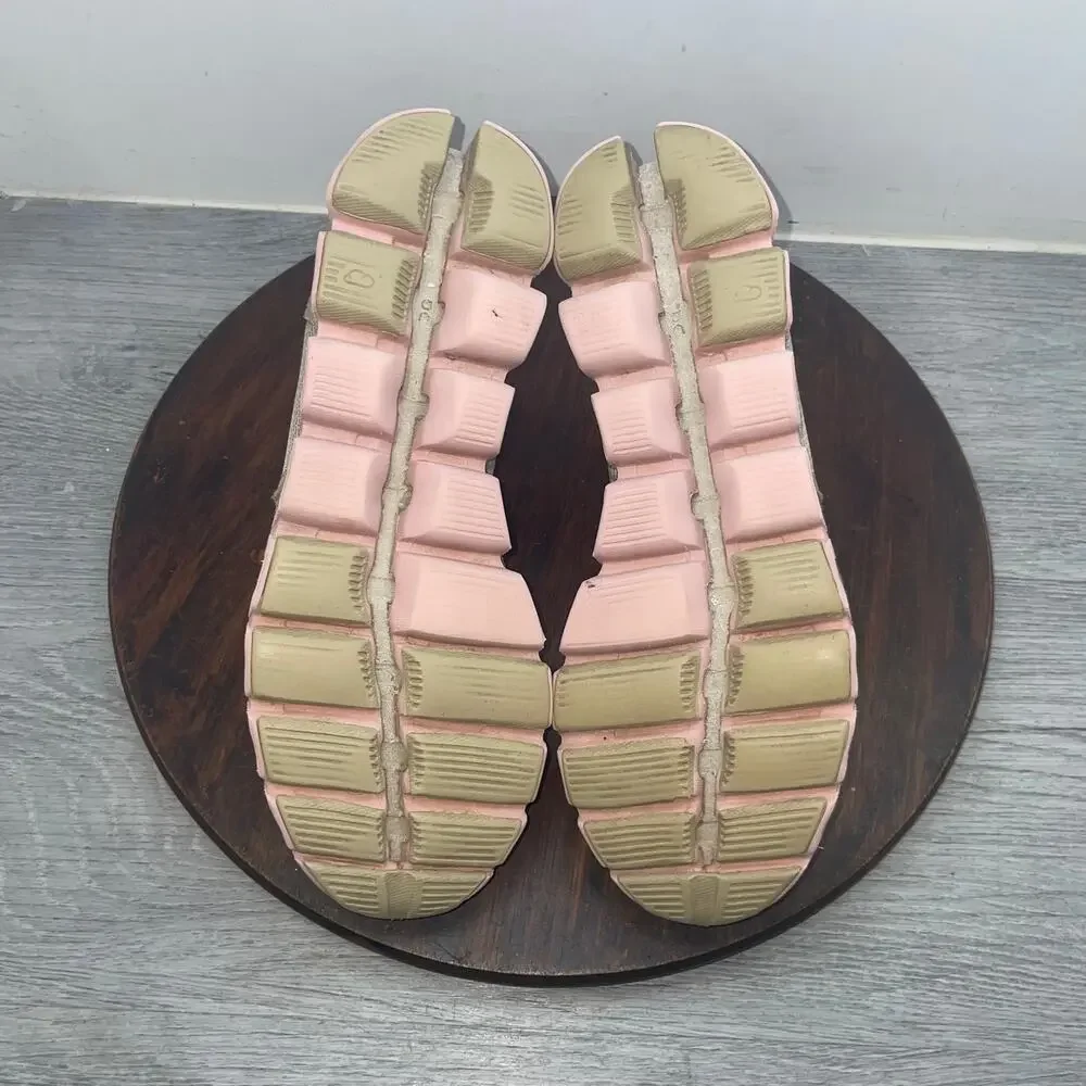 On Cloud X Shoes Women's Size 7.5 US Sand/Rose Pink Athletic Running Sneakers